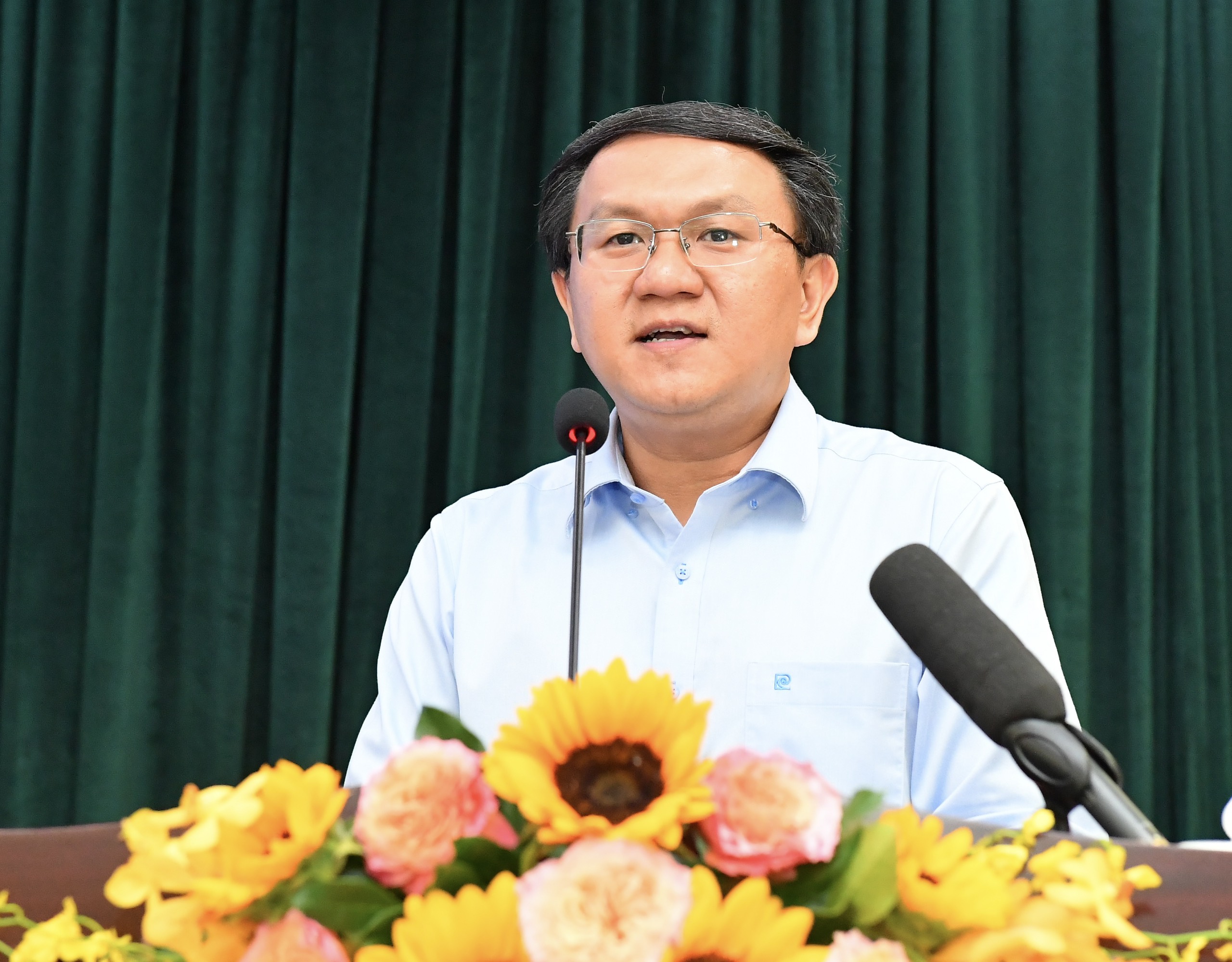 Giám đốc Sở TT-TT TP. Hồ Chí Minh Lâm Đình Thắng thông tin về truyền thông chính sách (Ảnh: Việt Dũng).